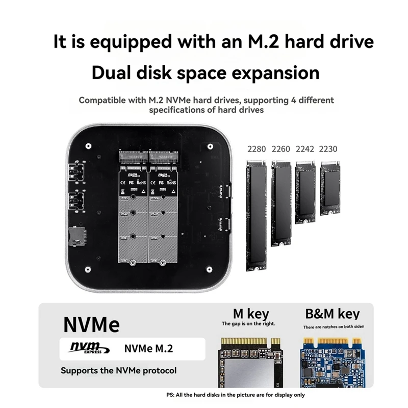 USB 10 Гбит/с M.2 NVME SSD Case Док-станция для мини-расширения памяти M.2 NVME SSD Настольная док-станция US PLUG-ELEC
USB 10 Гбит/с M.2 NVME SSD Case Док-станция для мини-расширения памяти M.2 NVME SSD Настольная док-станция US PLUG-ELEC