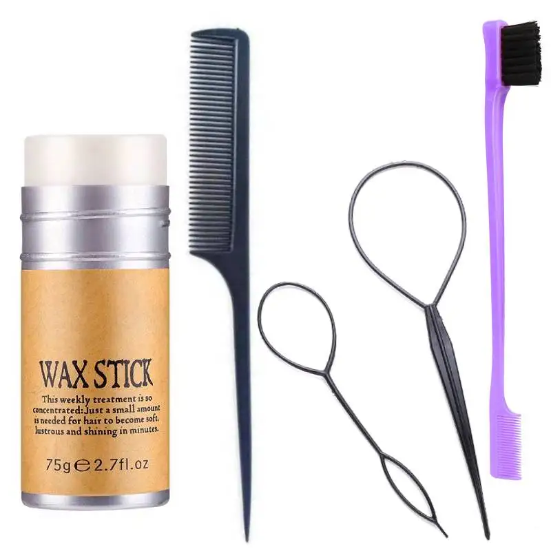 Hair Wax Stick Slick Back Hair Brush for Tame Flyaways Frizz Sleek Ponytail Buns Pomade/Balm/Gel Stick Styling Accessories
Hair Wax Stick Slick Back Hair Brush for Tame Flyaways Frizz Sleek Ponytail Buns Pomade/Balm/Gel Stick Styling Accessories