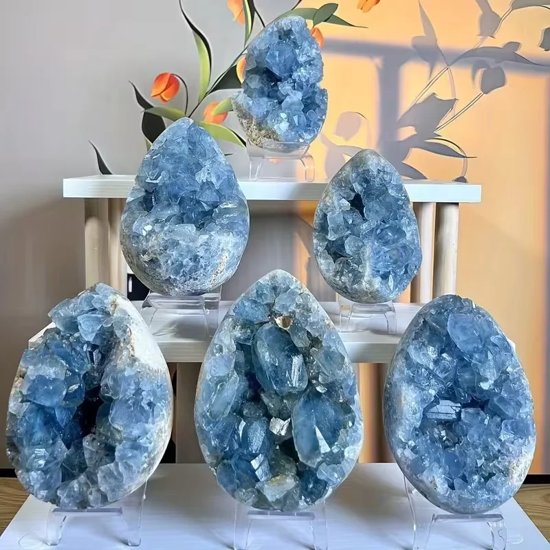 Natural high-quality 1500-2000g Blue Crystal Cave is a leisure crystal that can be used as a home decoration to embellish deskto
Natural high-quality 1500-2000g Blue Crystal Cave is a leisure crystal that can be used as a home decoration to embellish deskto