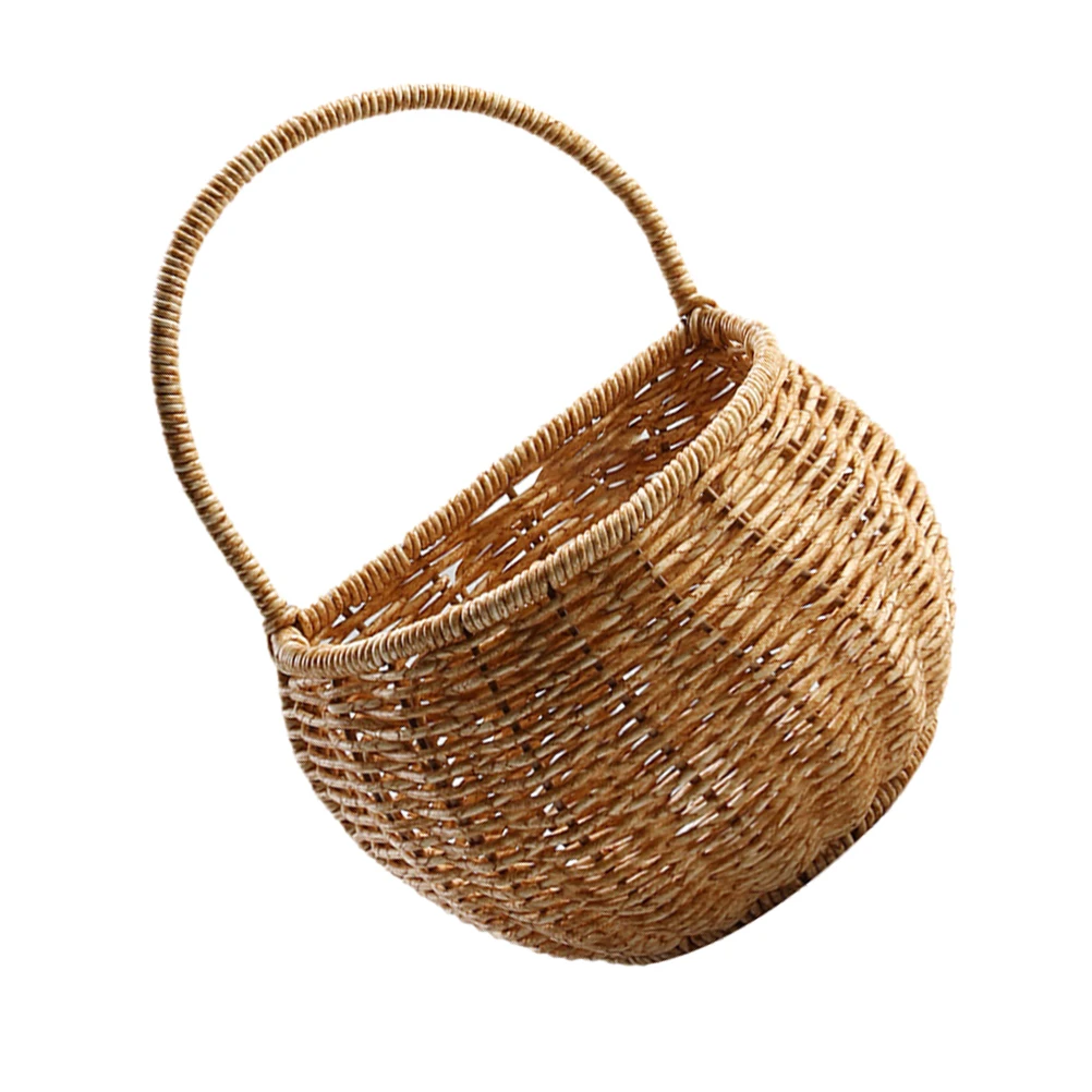 Rattan Hanging Basket Large Storage Baskets Wall Mounted Kitchen Egg Garlic Container Plastic Household ganizer Storage Solution
Rattan Hanging Basket Large Storage Baskets Wall Mounted Kitchen Egg Garlic Container Plastic Household ganizer Storage Solution
