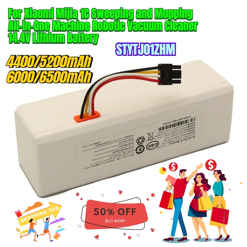 For Xiaomi Mijia 1C Sweeping and Mopping All-in-One Machine STYTJ01ZHM Robotic Vacuum Cleaner 14.4V Lithium Battery
For Xiaomi Mijia 1C Sweeping and Mopping All-in-One Machine STYTJ01ZHM Robotic Vacuum Cleaner 14.4V Lithium Battery