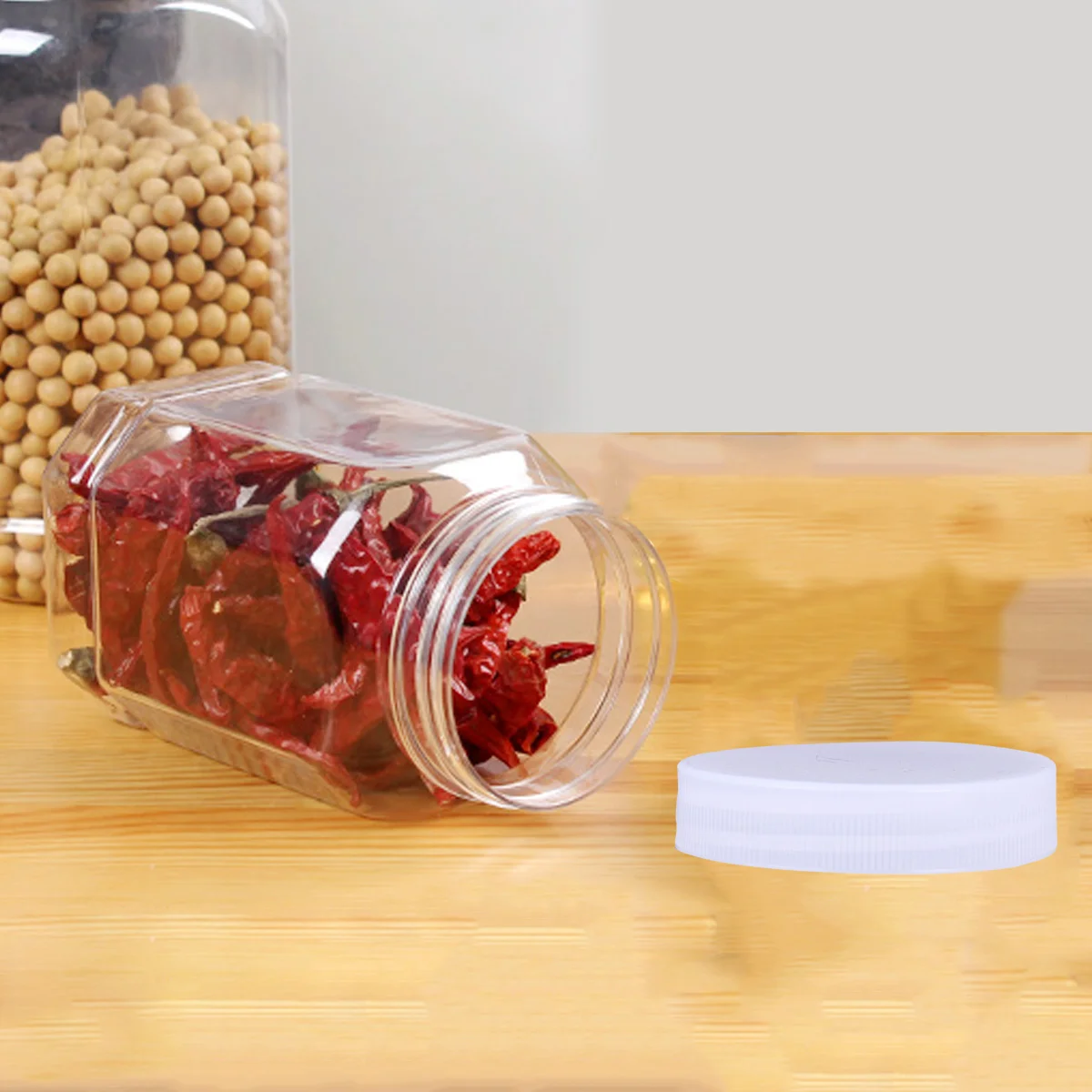 8pcs Home Plastic Jars Storage Containers with Ribbed Liner Screw On Lids Cereal Dry Food Storage Container Airtight Leakproof P
8pcs Home Plastic Jars Storage Containers with Ribbed Liner Screw On Lids Cereal Dry Food Storage Container Airtight Leakproof P