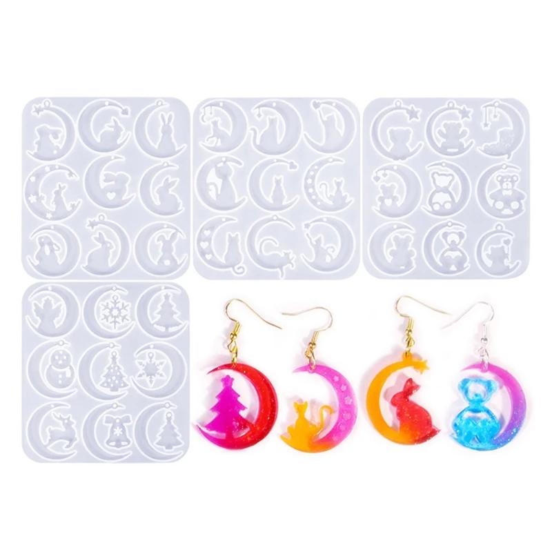 User Friendly Silicone Moon Themed Mold For Creative Moon Earrings Designs Charm R3MC
User Friendly Silicone Moon Themed Mold For Creative Moon Earrings Designs Charm R3MC
