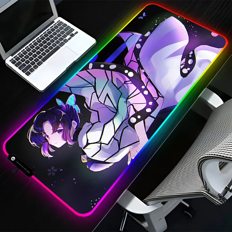 RGB светодиодный коврик для мыши, резиновый коврик для мыши, аксессуары для компьютерных игр, коврик для клавиатуры, нескользящий стол, D-demon Slayer Kochou Shinobu, коврик для мыши
RGB светодиодный коврик для мыши, резиновый коврик для мыши, аксессуары для компьютерных игр, коврик для клавиатуры, нескользящий стол, D-demon Slayer Kochou Shinobu, коврик для мыши