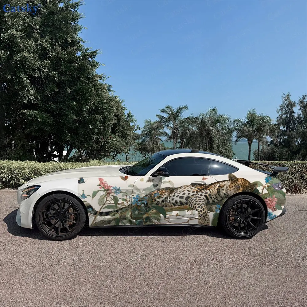 2pcs Leopard On Branch Roar, Durable, Fade-resistant, Enhance Vehicle Aesthetics With Bold Artistic Design Car Vinyl Wraps
2pcs Leopard On Branch Roar, Durable, Fade-resistant, Enhance Vehicle Aesthetics With Bold Artistic Design Car Vinyl Wraps