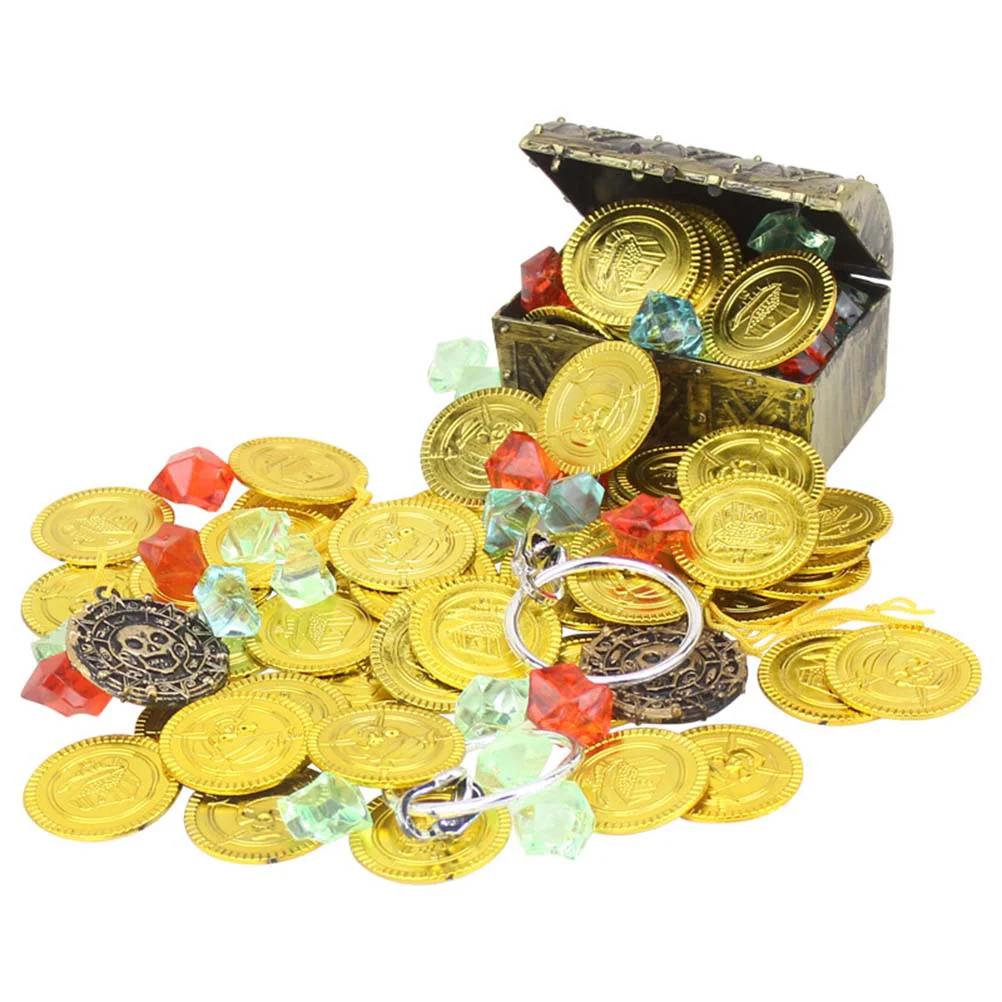 60pcs Pirate Treasure Toy Dress Up Props Cosplay Costume Tools Gold Coin Mini Cartoon Pocket Treasure Box for Kids Children
60pcs Pirate Treasure Toy Dress Up Props Cosplay Costume Tools Gold Coin Mini Cartoon Pocket Treasure Box for Kids Children