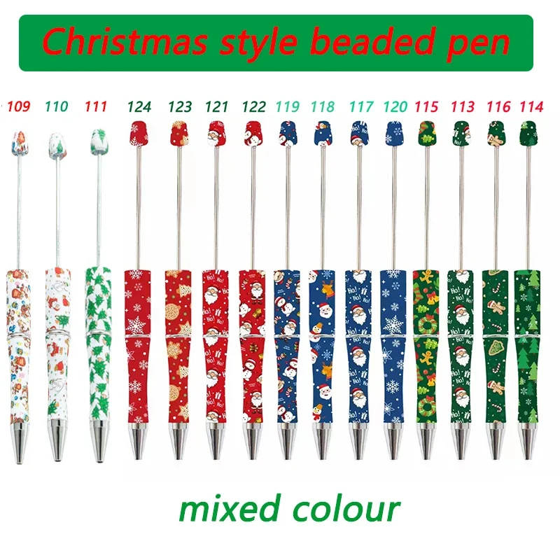 15/30pcs Christmas Gift Pen Beaded Ballpoint Pen DIY Beadable Pens Gift School Office Supplies Teacher Gift Pen Stationery
15/30pcs Christmas Gift Pen Beaded Ballpoint Pen DIY Beadable Pens Gift School Office Supplies Teacher Gift Pen Stationery