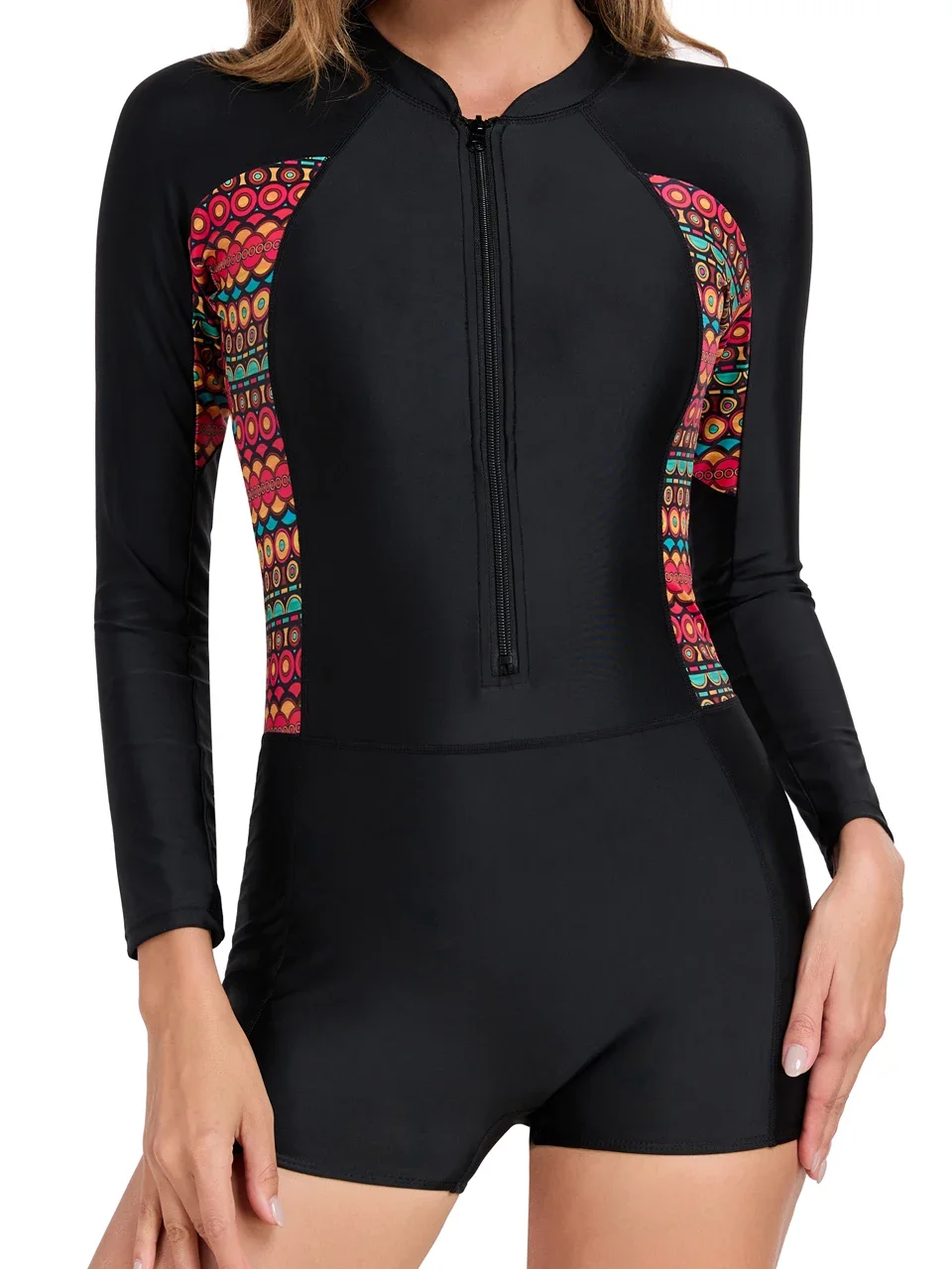 Rush Guard Long Sleeve Surfing Swimsuit 2025 Slim Women With Zipper Swimwear Female Bathers Bathing Swim Suit Printed Beachwear
Rush Guard Long Sleeve Surfing Swimsuit 2025 Slim Women With Zipper Swimwear Female Bathers Bathing Swim Suit Printed Beachwear