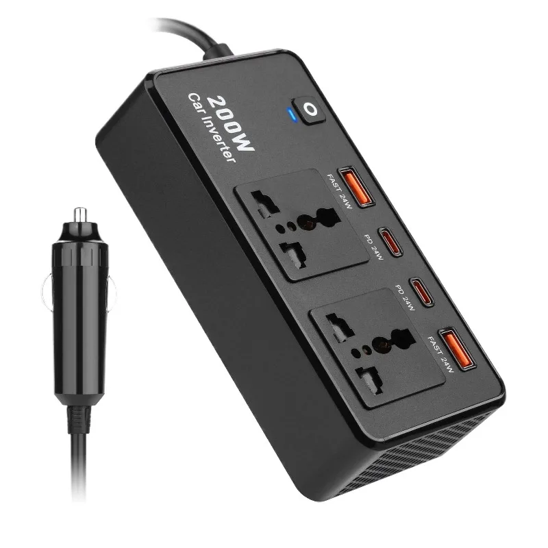 Automotive inverter socket universal gauge, automotive 12v inverter to 220v fast charging Pd port
Automotive inverter socket universal gauge, automotive 12v inverter to 220v fast charging Pd port
