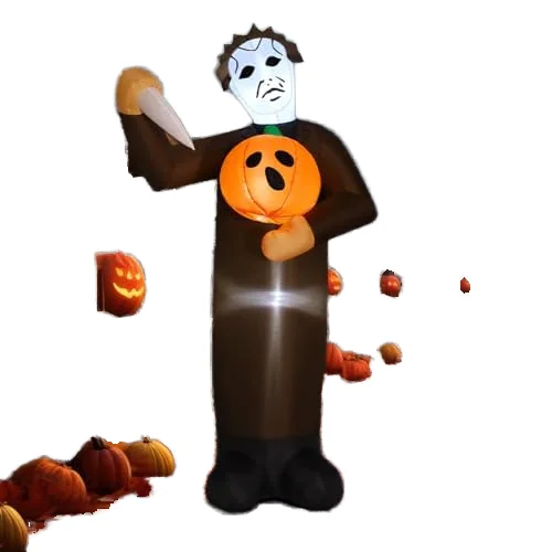 6FT Halloween Pumpkin Killer Inflatable Built-in LEDs for Indoor Outdoor Yard Garden Lawn Decorations for Holidays Parties
6FT Halloween Pumpkin Killer Inflatable Built-in LEDs for Indoor Outdoor Yard Garden Lawn Decorations for Holidays Parties