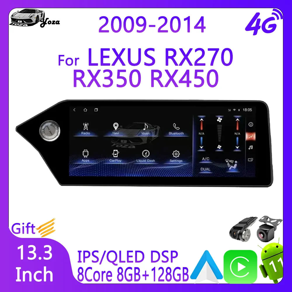 Автомагнитола Yoza Carplay для Lexus RX270, RX350, RX450, 2009-2011, Android 11, сенсорный экран, мультимедийный плеер, GPS-навигация, 4G, Подарочный инструмент
Автомагнитола Yoza Carplay для Lexus RX270, RX350, RX450, 2009-2011, Android 11, сенсорный экран, мультимедийный плеер, GPS-навигация, 4G, Подарочный инструмент
