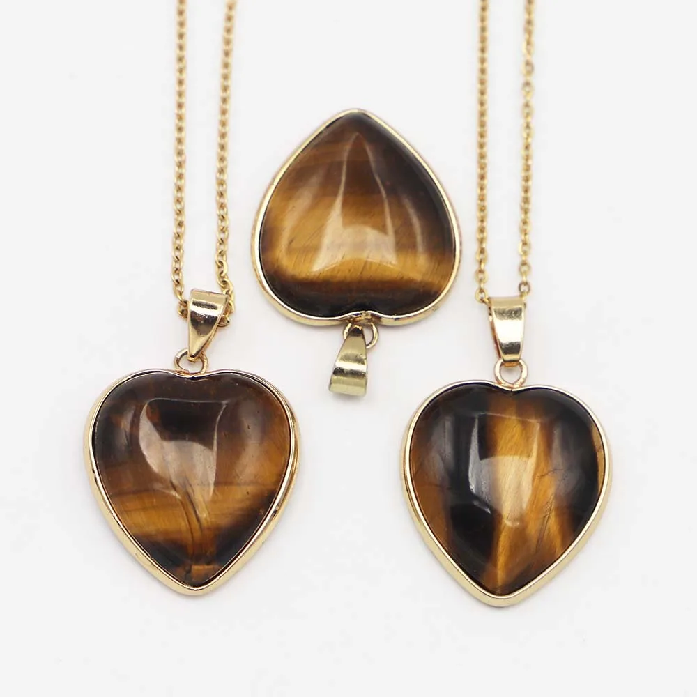 25mm Natural Agate Tiger Eye Stone Love Heart Pendant Necklace Peach Pericardium Edge Clavicle Chain DIY Fashion Accessories 4Pc
25mm Natural Agate Tiger Eye Stone Love Heart Pendant Necklace Peach Pericardium Edge Clavicle Chain DIY Fashion Accessories 4Pc