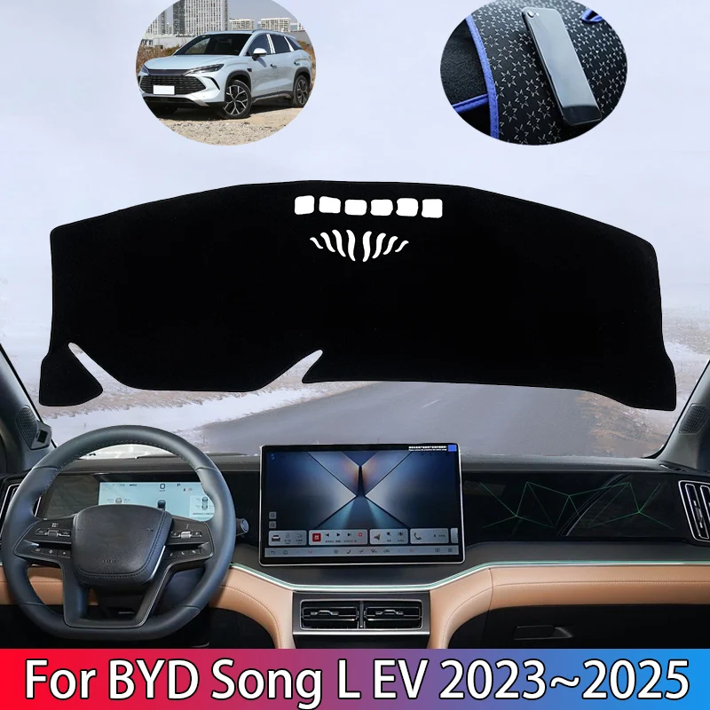 Car Dashboard Cover for BYD Song L EV 2023~2025 Accessories Dash Mat Anti-slip Sun Shade Dashmat Car Stickers Avoid Light Pads
Car Dashboard Cover for BYD Song L EV 2023~2025 Accessories Dash Mat Anti-slip Sun Shade Dashmat Car Stickers Avoid Light Pads