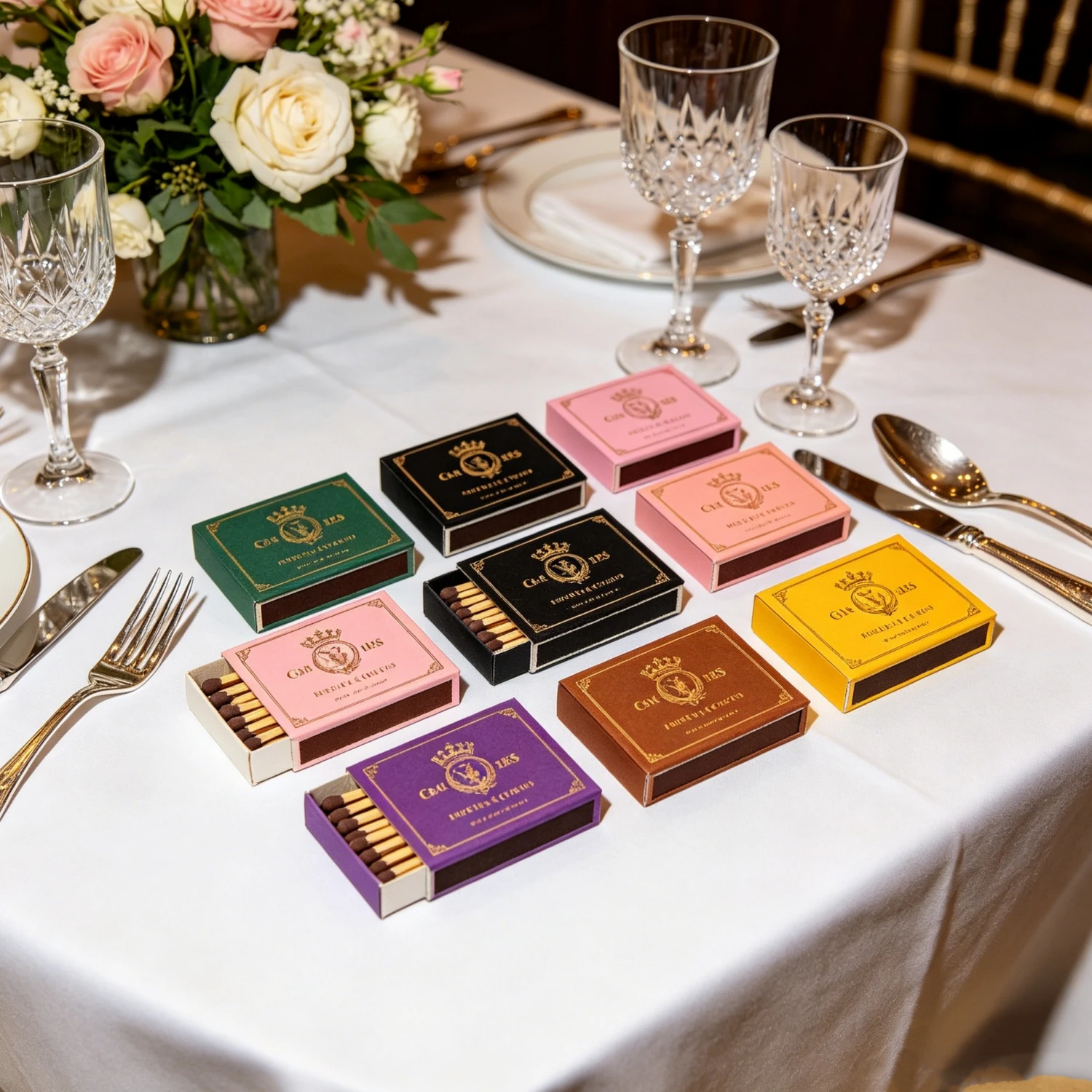 Personalized Wedding Joyful Matchboxes, Custom Happy Safety Match boxes, Positive Favours for Wedding Event
Personalized Wedding Joyful Matchboxes, Custom Happy Safety Match boxes, Positive Favours for Wedding Event