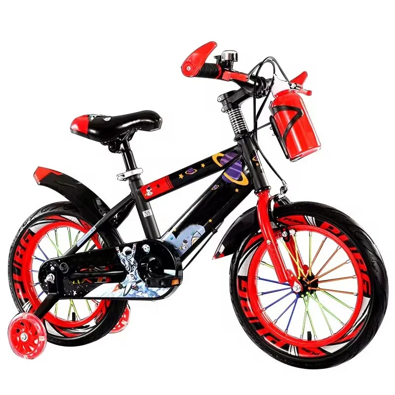 Customizable to fit boys and girls ages 3-12, the 14-18 "children's bike features an adjustable lift function
Customizable to fit boys and girls ages 3-12, the 14-18 "children's bike features an adjustable lift function
