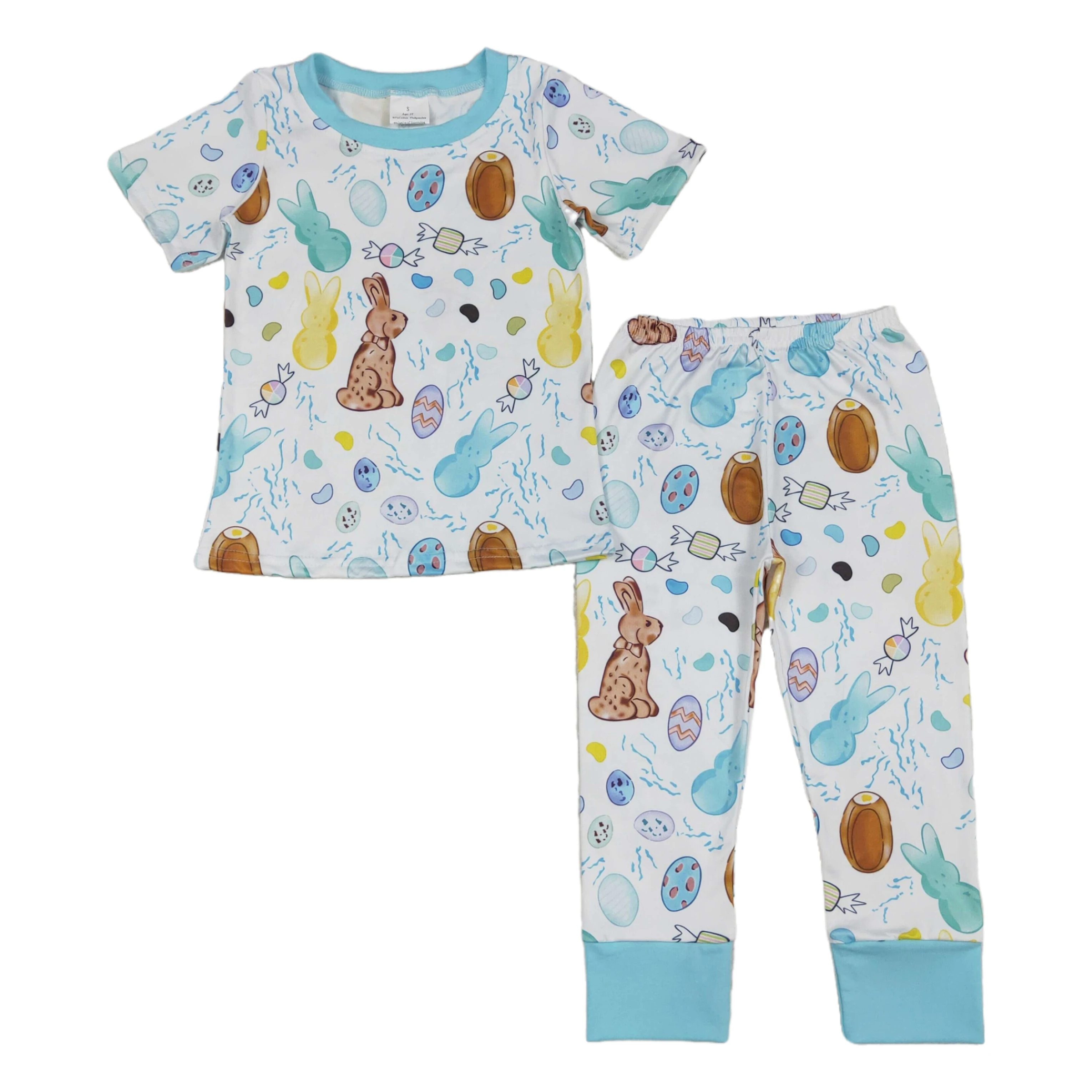 Wholesale Baby Boy Easter Rabbits Eggs Short Sleeves Shirt Sleepwear Pants Pajamas Sets Fashion Children Kids Holiday Outfits
Wholesale Baby Boy Easter Rabbits Eggs Short Sleeves Shirt Sleepwear Pants Pajamas Sets Fashion Children Kids Holiday Outfits