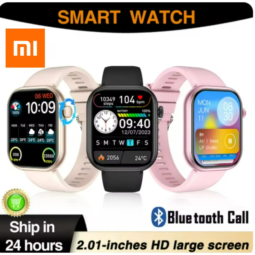 Женские часы Xiaomi, новые умные часы для женщин, полный сенсорный экран, Bluetooth-вызов, водонепроницаемые спортивные фитнес-трекеры, умные часы для мужчин
Женские часы Xiaomi, новые умные часы для женщин, полный сенсорный экран, Bluetooth-вызов, водонепроницаемые спортивные фитнес-трекеры, умные часы для мужчин