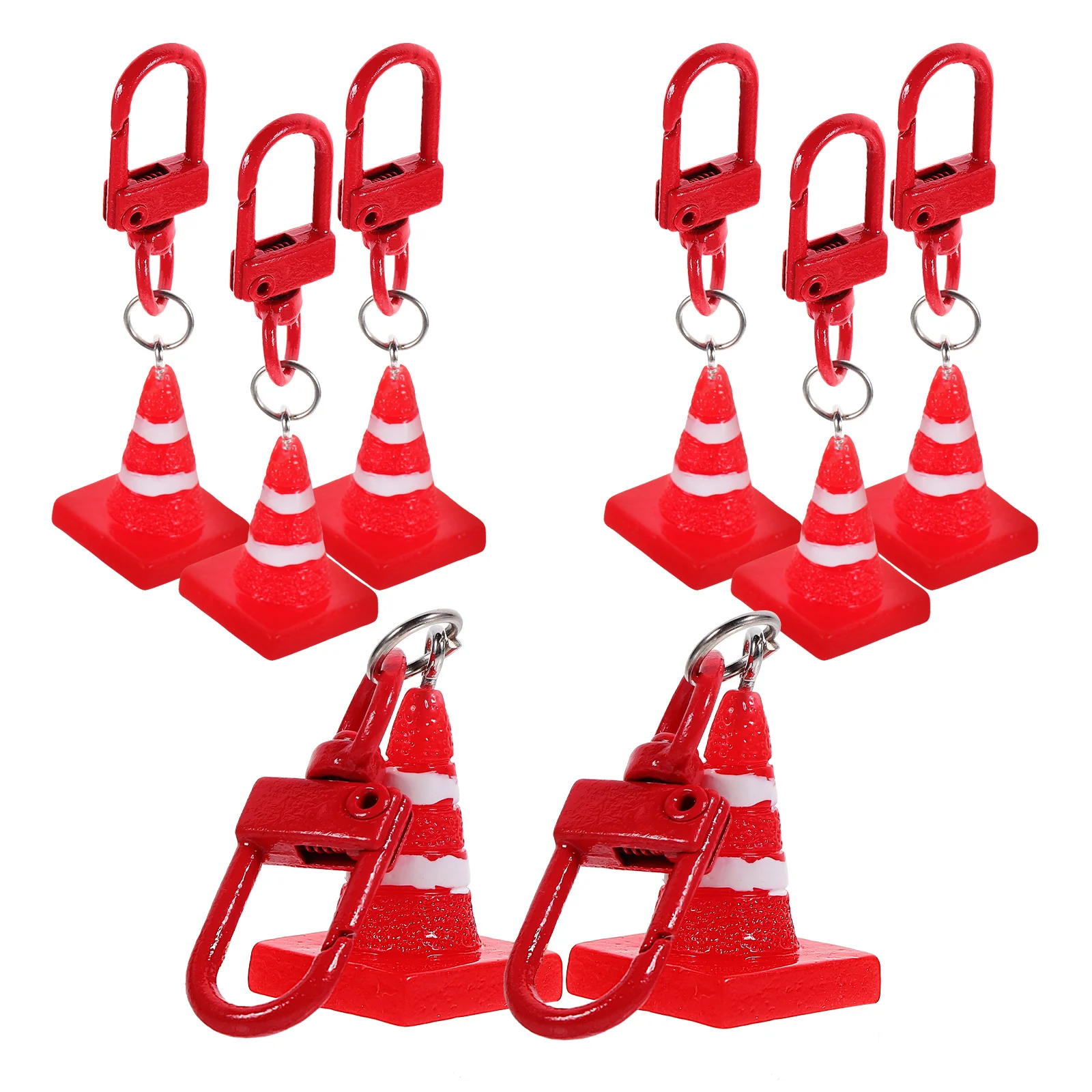 8pcs Red Road Cone Keychains Resin Traffic Cone Shaped Pendant DIY Hanging Decor Party Gifts Keychain Accessories
8pcs Red Road Cone Keychains Resin Traffic Cone Shaped Pendant DIY Hanging Decor Party Gifts Keychain Accessories