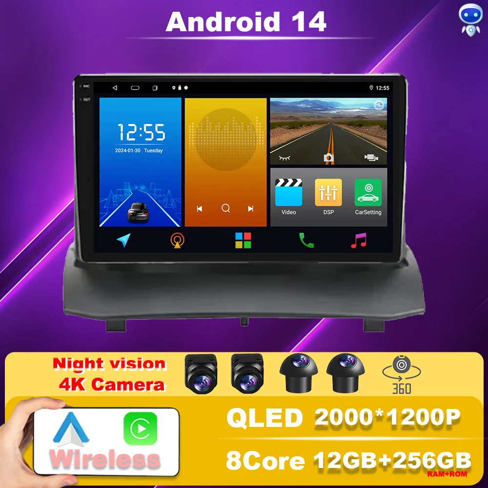 Android 14 Car Radio Multimedia Video Player Navigation GPS Built-in Wireless Carplay 4G BT WIFI For Ford Fiesta MK7 2009 - 2017
Android 14 Car Radio Multimedia Video Player Navigation GPS Built-in Wireless Carplay 4G BT WIFI For Ford Fiesta MK7 2009 - 2017