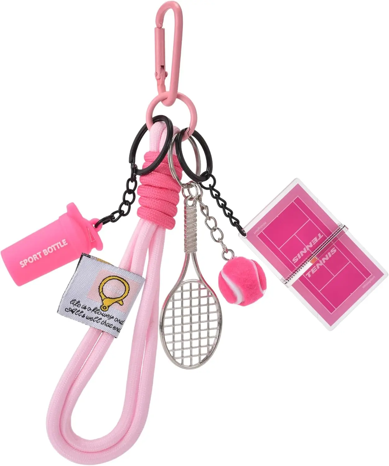 Sporty Rope Bag Charm and Keychain Set for Backpack Tote Purse Gift
Sporty Rope Bag Charm and Keychain Set for Backpack Tote Purse Gift
