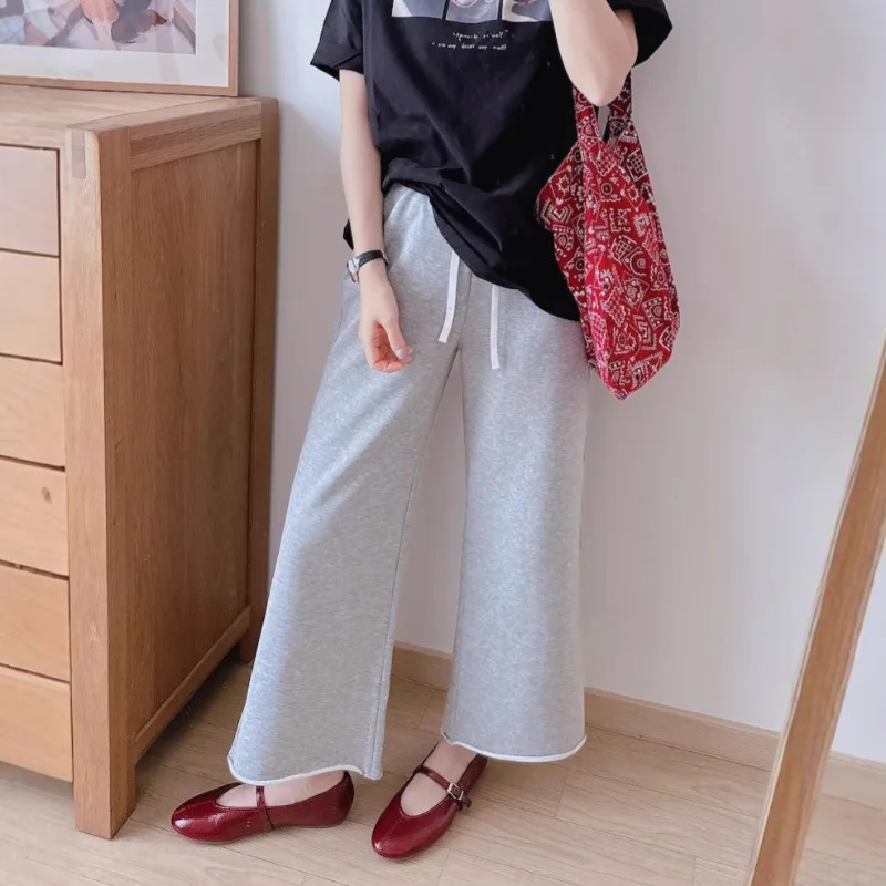 2025 Fashionable Drawstring Leg Curled Solid Color Nine Cent Pants with Woolen Loop Guard Pants Casual Pants Female Clothing
2025 Fashionable Drawstring Leg Curled Solid Color Nine Cent Pants with Woolen Loop Guard Pants Casual Pants Female Clothing