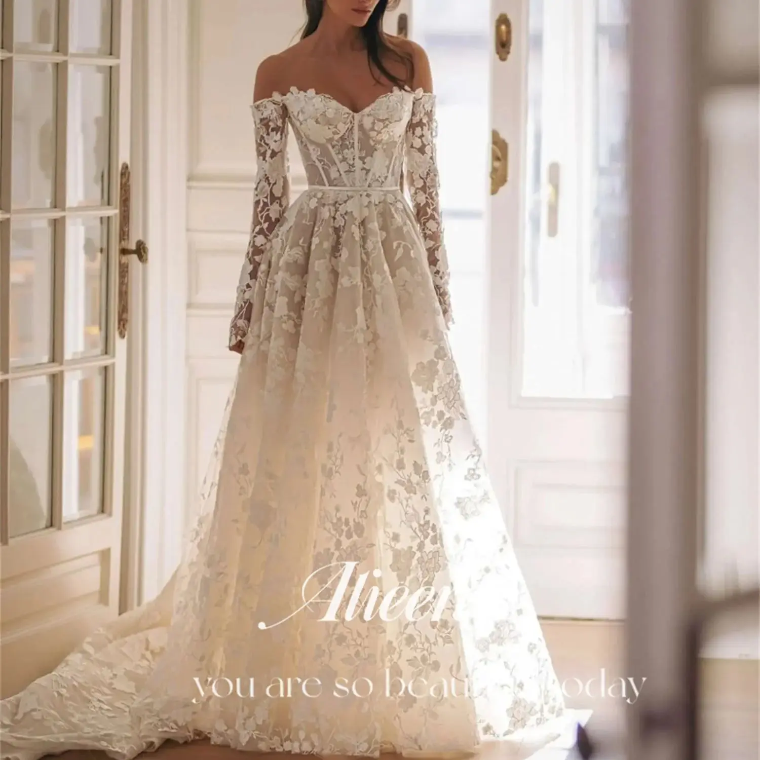 Aileen Lace Wedding Dress Customized A-line Elegant Womens Party Dresses Women 2024 Robe Soiree Evening Gown Special Occasions
Aileen Lace Wedding Dress Customized A-line Elegant Womens Party Dresses Women 2024 Robe Soiree Evening Gown Special Occasions