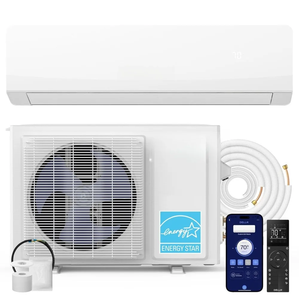 Serena 22 SEER2 12000 BTU Mini Split Heat Pump Works with Alexa, Energy Star 1 Ton Pre-Charged 230V Ductless AC, Customized
Serena 22 SEER2 12000 BTU Mini Split Heat Pump Works with Alexa, Energy Star 1 Ton Pre-Charged 230V Ductless AC, Customized