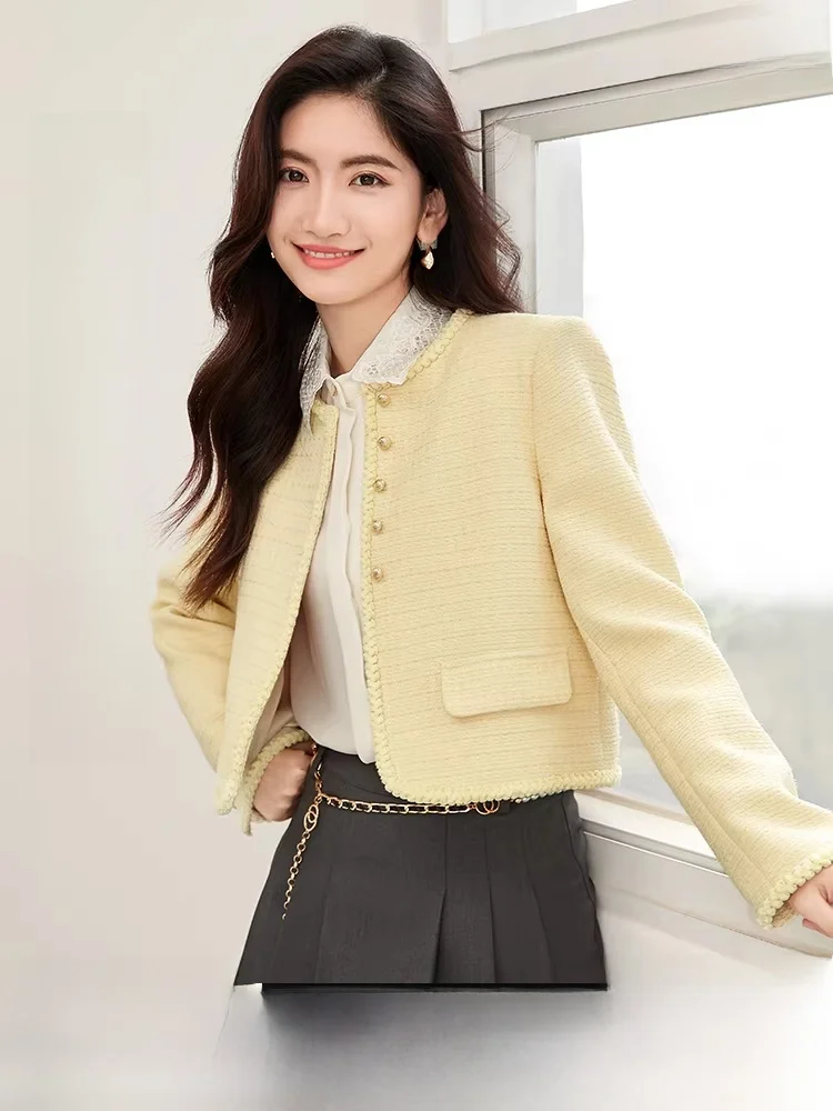 Faionable ort Coat Jaet, женское круглое пальто Ne на одной пуговице, облегающий длинный топ све, маленький ароматный топ, осень 2021, новинка
Faionable ort Coat Jaet, женское круглое пальто Ne на одной пуговице, облегающий длинный топ све, маленький ароматный топ, осень 2021, новинка