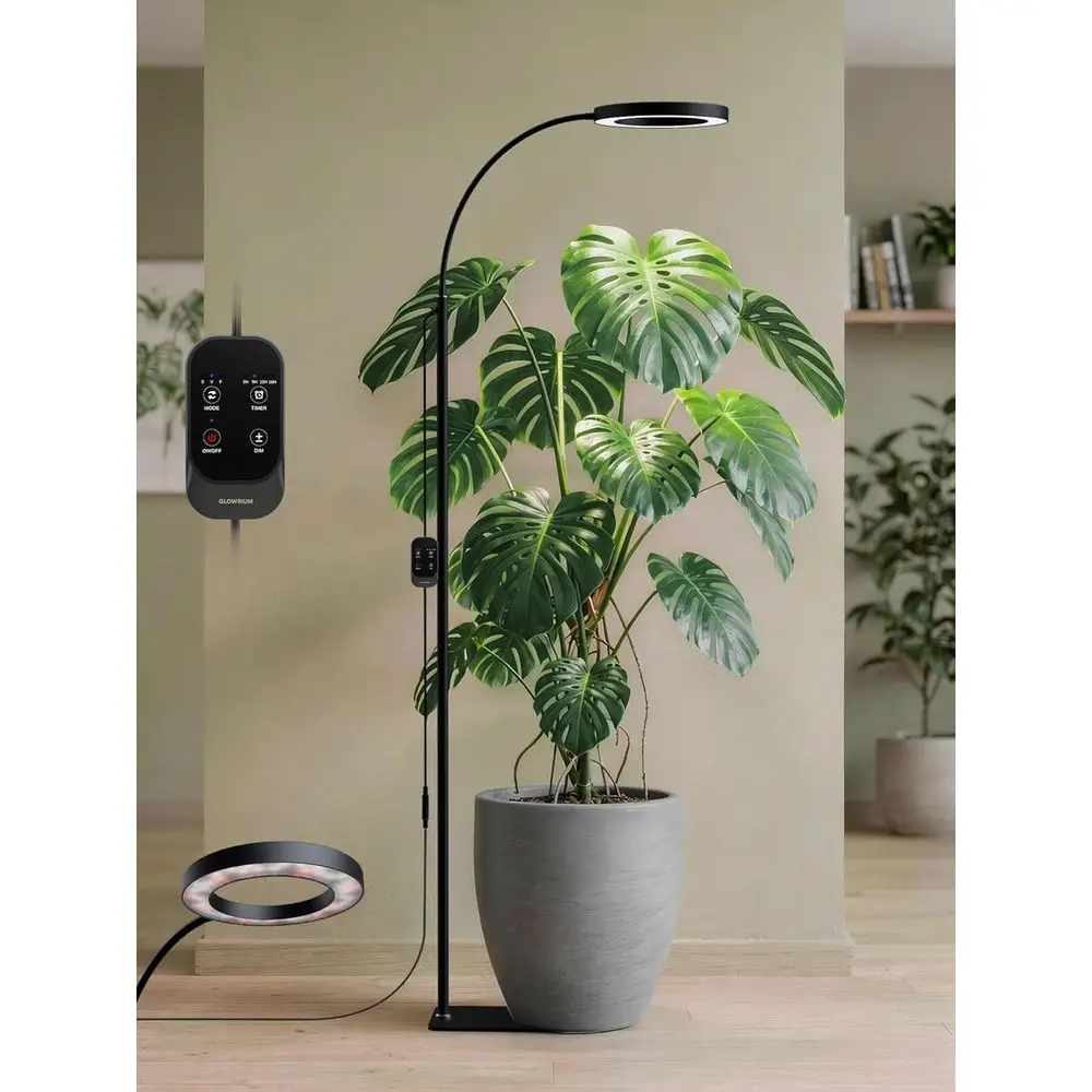 Full Spectrum LED Plant Grow Light with Adjustable Stand and Timer, 20W, Black
Full Spectrum LED Plant Grow Light with Adjustable Stand and Timer, 20W, Black