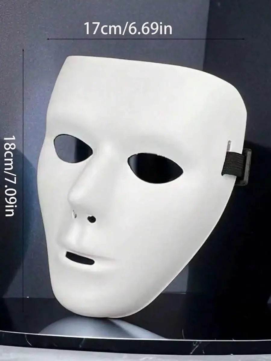 White Full Face V-Shaped Ghost Mask For Halloween Party Cosplay Masquerade
White Full Face V-Shaped Ghost Mask For Halloween Party Cosplay Masquerade