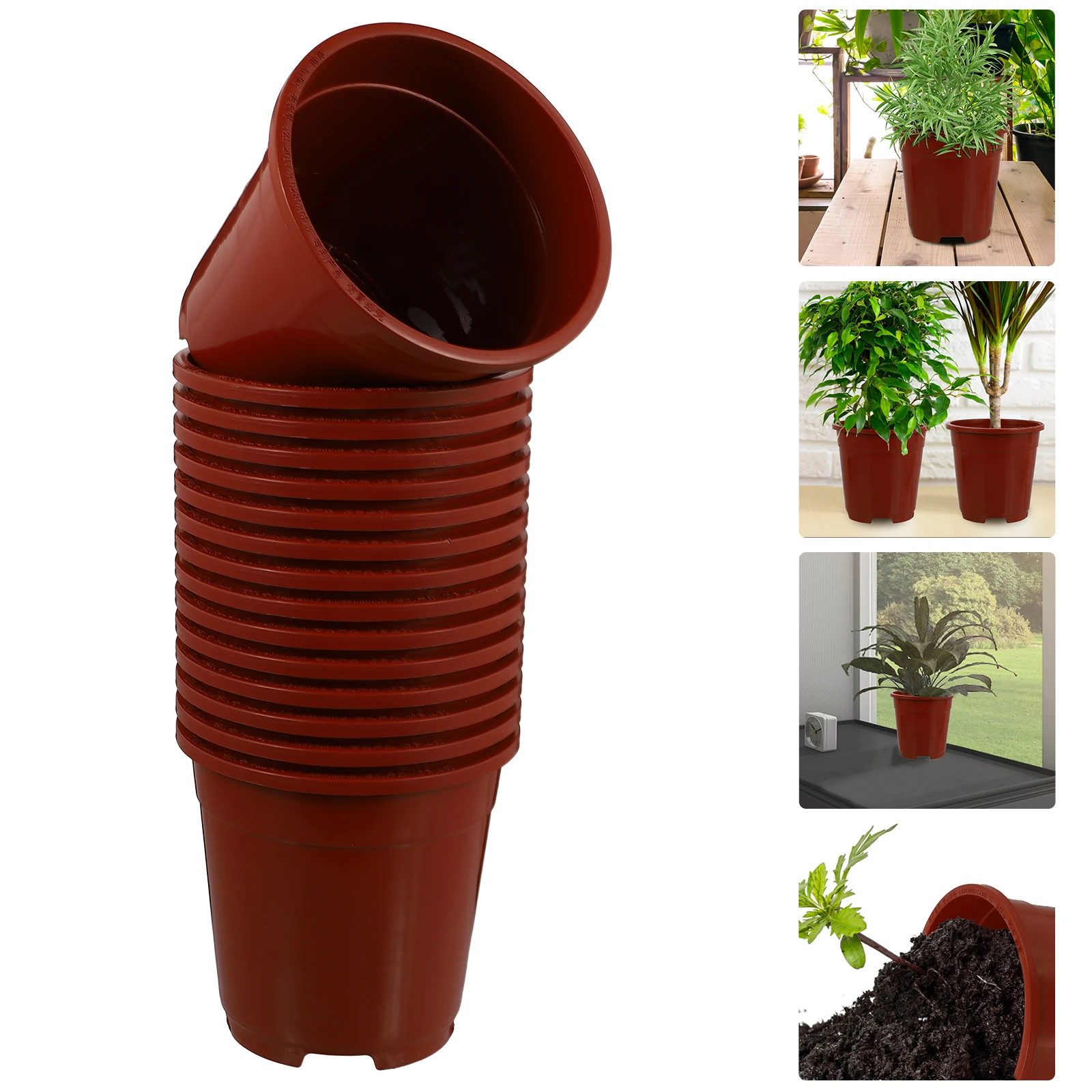 15 Pcs Root Control Flower Pots Small Plant Containers Nursery Pot Balcony Garden Kitchen Planter Plastic Resin
15 Pcs Root Control Flower Pots Small Plant Containers Nursery Pot Balcony Garden Kitchen Planter Plastic Resin