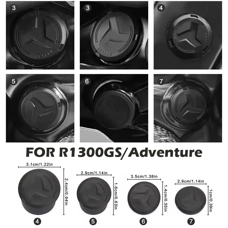 For BMW R 1300 GS 2023-2025 R1300GS Adventure R1300 GS ADV 2024 2025 New Frame Hole Cover Caps Plug Screw cover Accessories 
For BMW R 1300 GS 2023-2025 R1300GS Adventure R1300 GS ADV 2024 2025 New Frame Hole Cover Caps Plug Screw cover Accessories