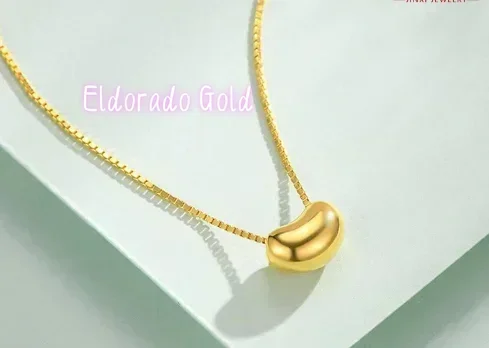Eldorado Gold 24k pure gold beans pendant real gold 999 beads +925 silver necklace
Eldorado Gold 24k pure gold beans pendant real gold 999 beads +925 silver necklace