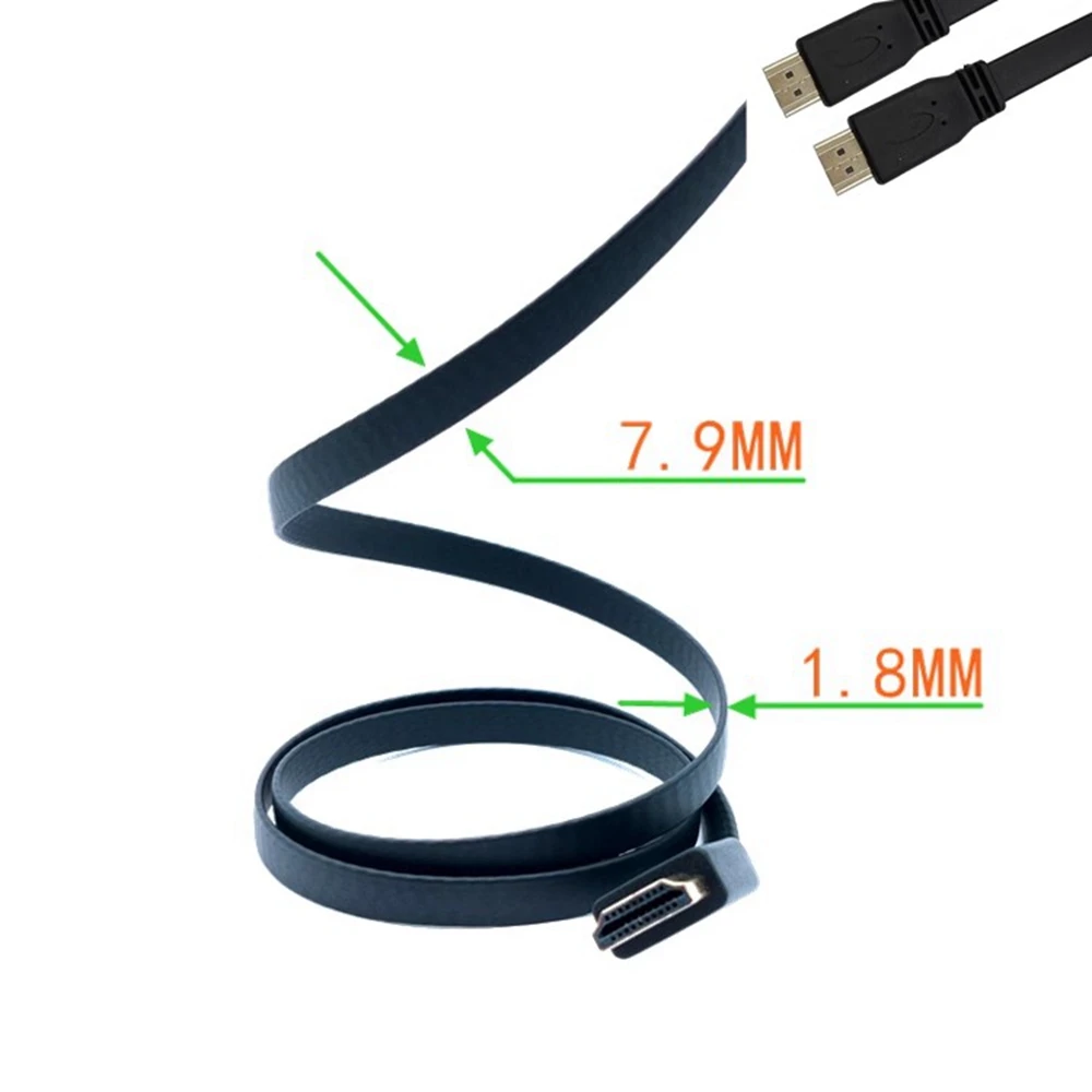 HD HDMI version 1.4 connecting wire, surface wire, flat wire, male to male single crystal copper, easy to use, high-quality and
HD HDMI version 1.4 connecting wire, surface wire, flat wire, male to male single crystal copper, easy to use, high-quality and
