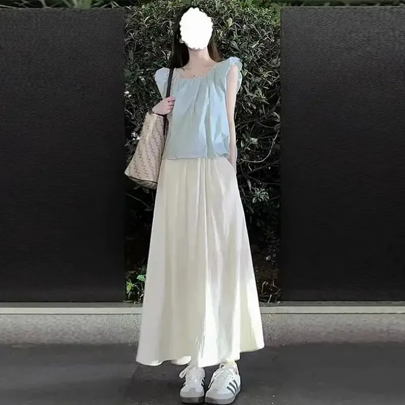 Women's Maxi Skirt White High Waist A-line Flowy Loose Fit Casual Maxi Skirt
Women's Maxi Skirt White High Waist A-line Flowy Loose Fit Casual Maxi Skirt