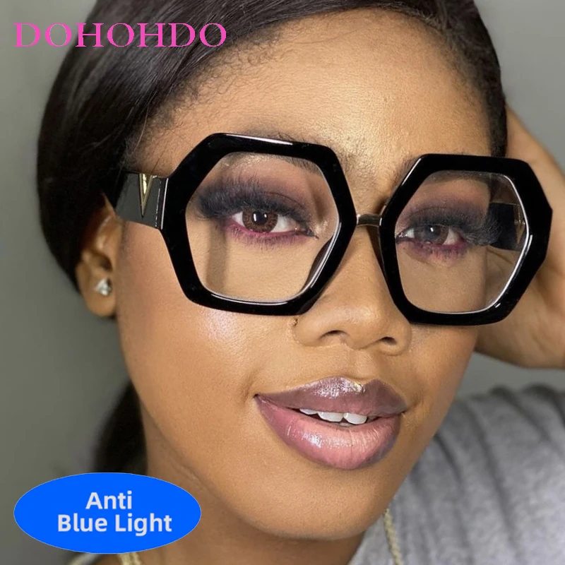 Luxury Designer Oversized Polygon Optical Glasses Women Men Brand Computer Play Games Anti-Blue Light Eyewear For Office Work
Luxury Designer Oversized Polygon Optical Glasses Women Men Brand Computer Play Games Anti-Blue Light Eyewear For Office Work