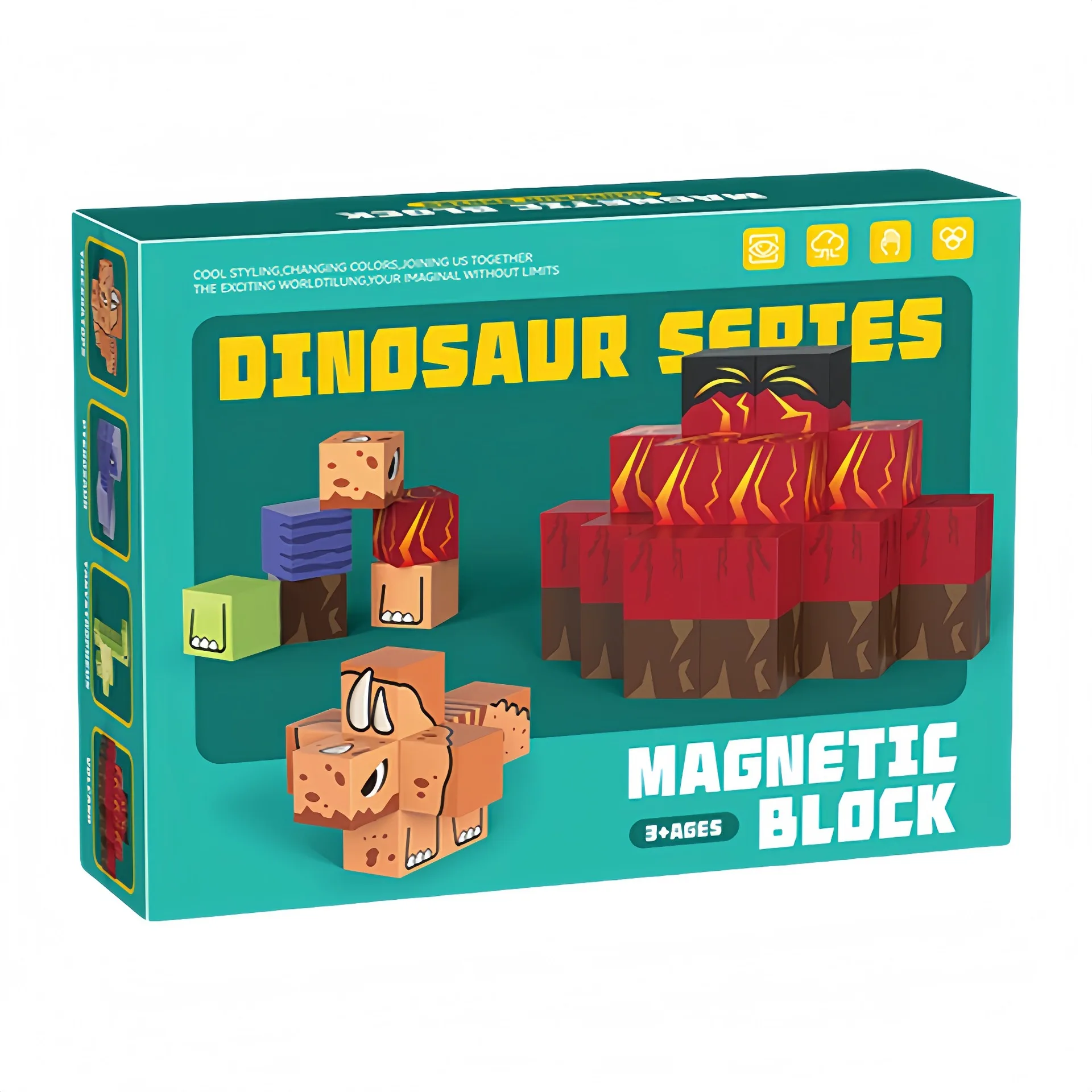 Dinosaur Model Magnetic Blocks Build Magnet Set for Boys Girls Magnetic Construction Set Stem Sensory Toys 3D DIY for Kids Gifts 
Dinosaur Model Magnetic Blocks Build Magnet Set for Boys Girls Magnetic Construction Set Stem Sensory Toys 3D DIY for Kids Gifts