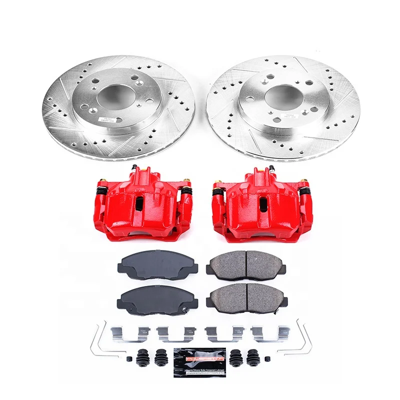 Pajero Brake Caliper Kit Front Drilled And Slotted Disc Rotor Brake Kit Coated Caliper Hardware Kits For HONDA
Pajero Brake Caliper Kit Front Drilled And Slotted Disc Rotor Brake Kit Coated Caliper Hardware Kits For HONDA