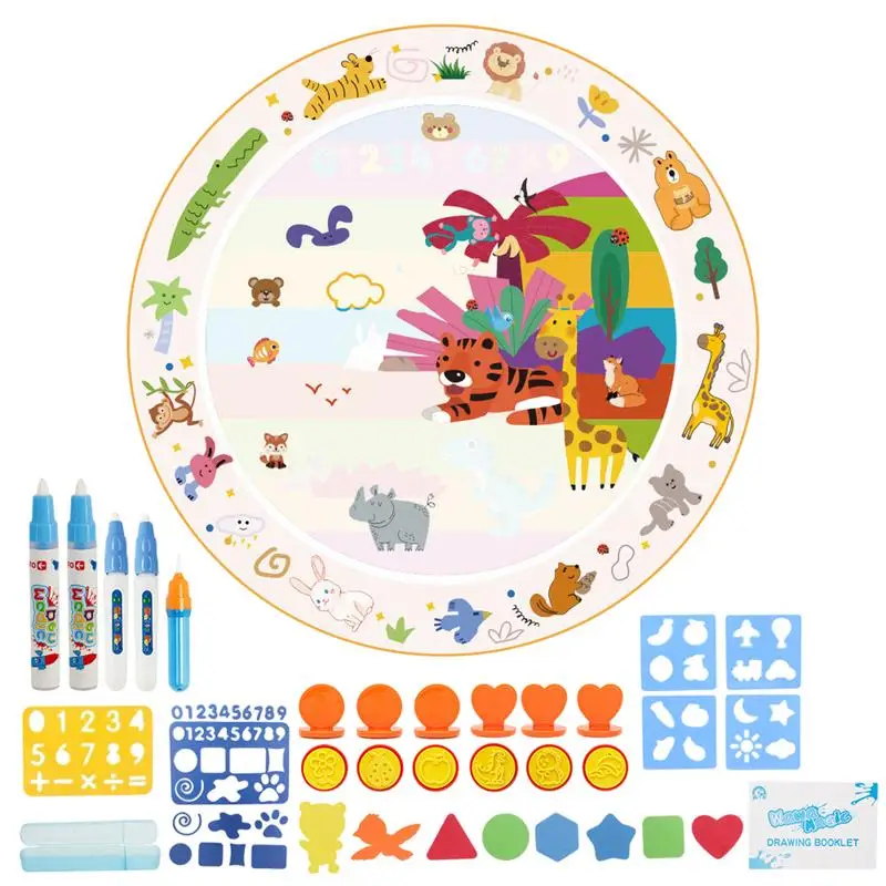 Water Drawing Mat Funny Kids Creative Water Coloring Mat Color Doodle Toy Lightweight Portable For Kid Boy Girls Adults
Water Drawing Mat Funny Kids Creative Water Coloring Mat Color Doodle Toy Lightweight Portable For Kid Boy Girls Adults