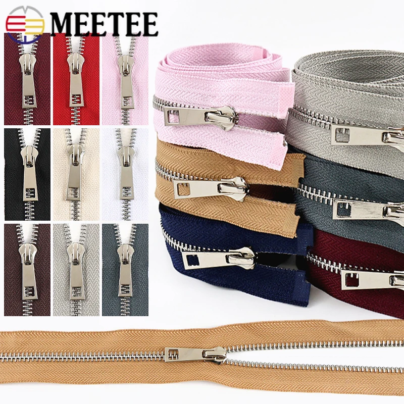 10Pcs 5# Metal Zipper 40-80cm Open-End Zippers Jacket Shoes Replace Zips Luggage Closure Zip Repair KIts Sewing Accessories
10Pcs 5# Metal Zipper 40-80cm Open-End Zippers Jacket Shoes Replace Zips Luggage Closure Zip Repair KIts Sewing Accessories