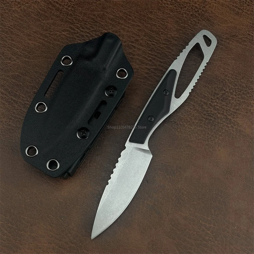 EDC Portable Outdoor Straight Knife 2.99 Inch 440C Fixed Blade G10 Black Handle with Sheath Camping Hiking Essential Tool Gift
EDC Portable Outdoor Straight Knife 2.99 Inch 440C Fixed Blade G10 Black Handle with Sheath Camping Hiking Essential Tool Gift