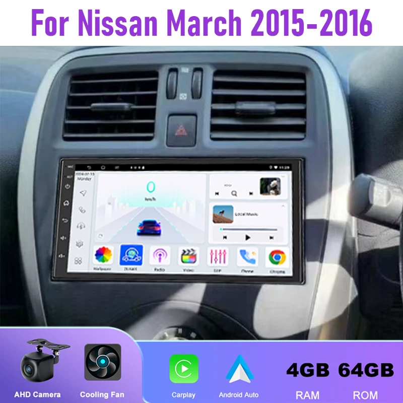 7'' 4+64GB Car Radio For Nissan March 2015-2016 Android 15 Auto Support Wireless Apple Carplay Steering Wheel Control Bluetooth
7'' 4+64GB Car Radio For Nissan March 2015-2016 Android 15 Auto Support Wireless Apple Carplay Steering Wheel Control Bluetooth