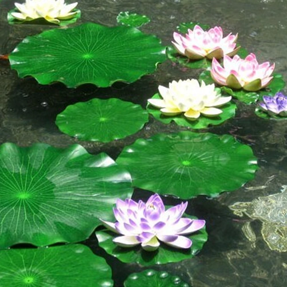12Pcs Artificial Lotus Leaves Decorative Simulation Leaves for Fish Tank Pond Party Decoration 10cm 17cm 20cm 28cm
12Pcs Artificial Lotus Leaves Decorative Simulation Leaves for Fish Tank Pond Party Decoration 10cm 17cm 20cm 28cm