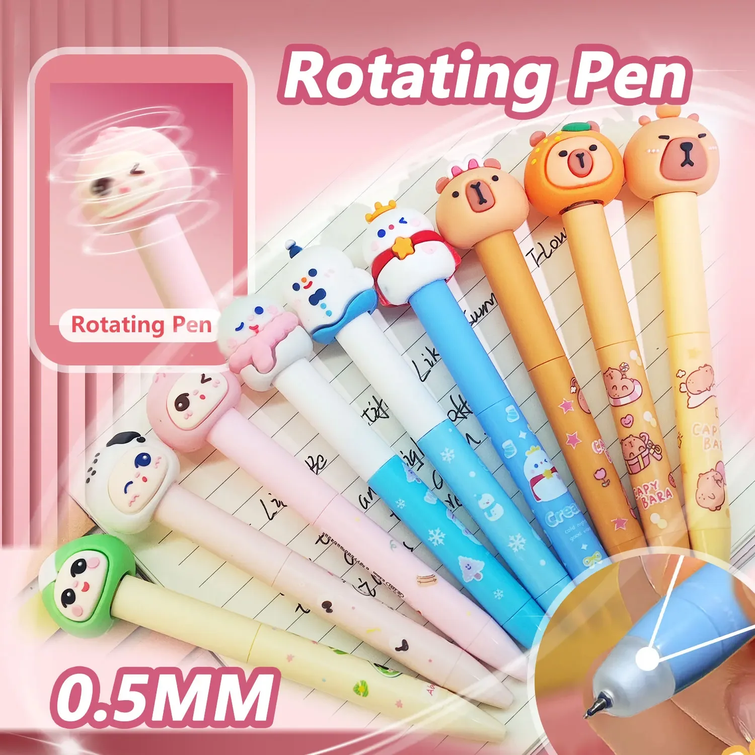 1 шт. 0,5 мм вращающаяся мультяшная гелевая ручка-гладкая ручка для письма для школы, экзамена и офиса, подарки, ручка для подписи
1 шт. 0,5 мм вращающаяся мультяшная гелевая ручка-гладкая ручка для письма для школы, экзамена и офиса, подарки, ручка для подписи
