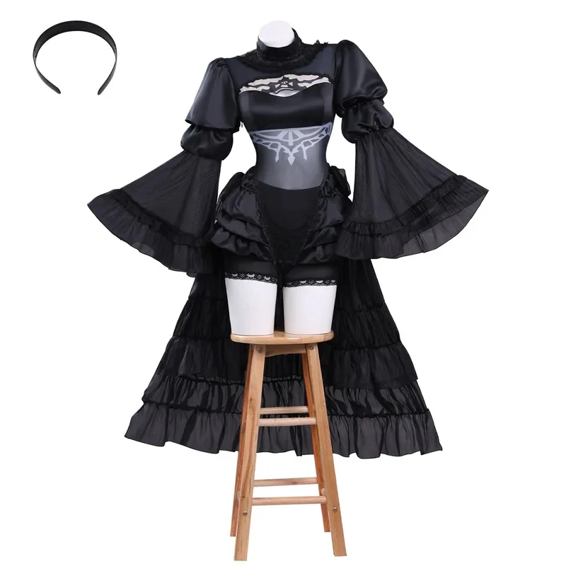 TYV55Anime Fantasia Game NieR Reincarnation YoRHa 2B Cosplay Wedding Dress Women Disfraz Costume Female Halloween Carnival Costu
TYV55Anime Fantasia Game NieR Reincarnation YoRHa 2B Cosplay Wedding Dress Women Disfraz Costume Female Halloween Carnival Costu
