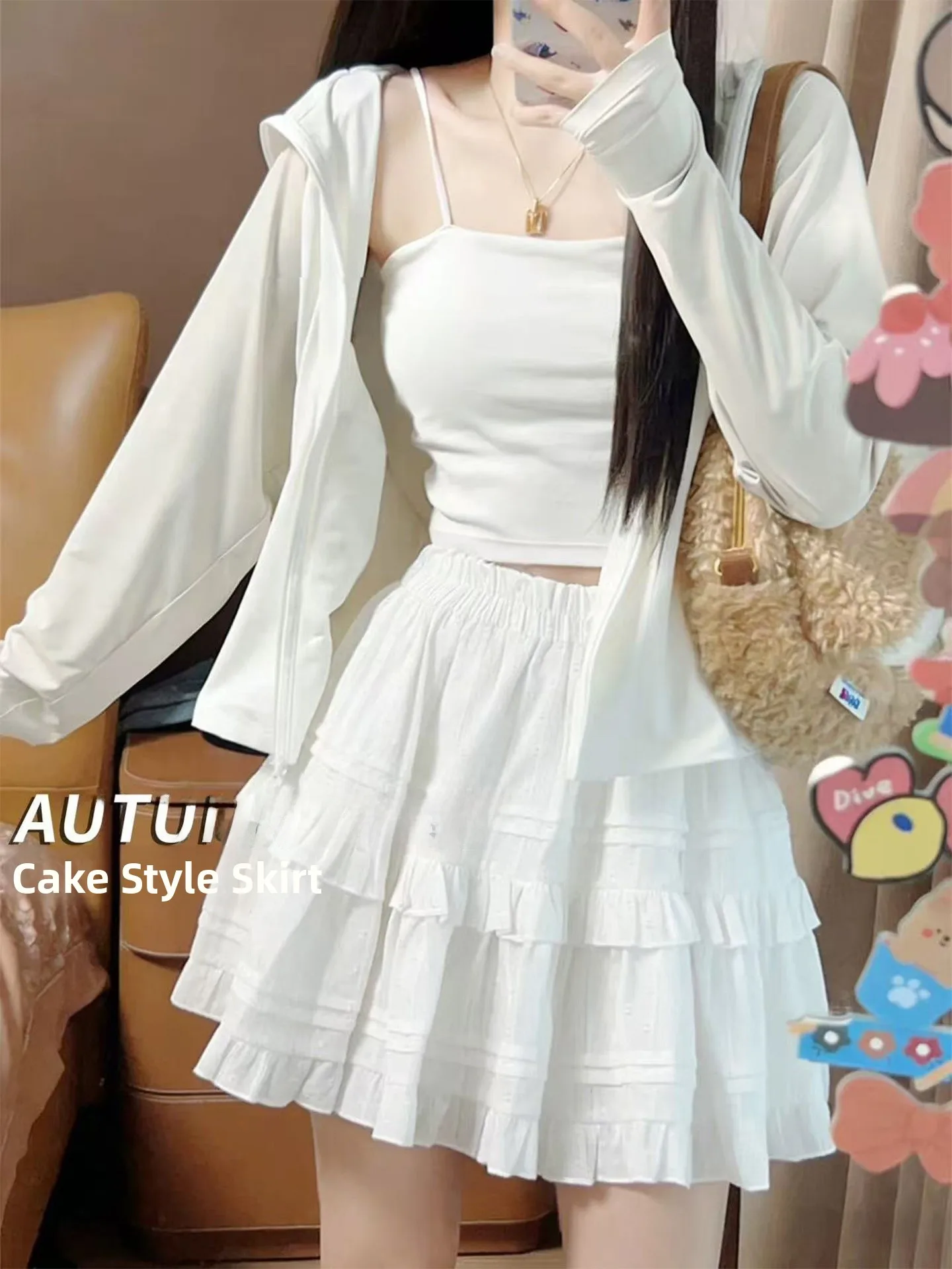 White High Waist A-Line Cake Skirt Women's plus Size 300 Pounds Fat MM Summer New Style Elegant Slimming Half-length Skirt
White High Waist A-Line Cake Skirt Women's plus Size 300 Pounds Fat MM Summer New Style Elegant Slimming Half-length Skirt