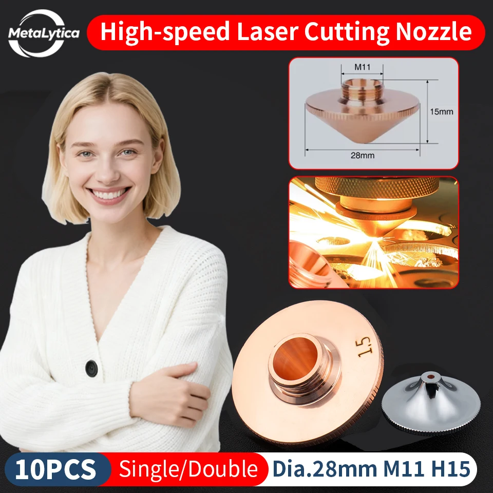  Лазерная насадка, одинарный/двойной хромированный слой D32 M11 H15, калибр 0,8-5,0 мм D28 M11 H15 для волоконной лазерной режущей насадки
Лазерная насадка, одинарный/двойной хромированный слой D32 M11 H15, калибр 0,8-5,0 мм D28 M11 H15 для волоконной лазерной режущей насадки