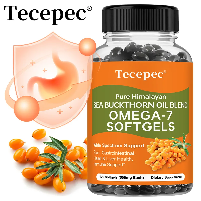 OMEGA-7 Sea Buckthorn Oil Supplements - Antioxidant, Supports Skin, Hair and Nail Health, Improves Digestion, Boosts ImmunitySup
OMEGA-7 Sea Buckthorn Oil Supplements - Antioxidant, Supports Skin, Hair and Nail Health, Improves Digestion, Boosts ImmunitySup