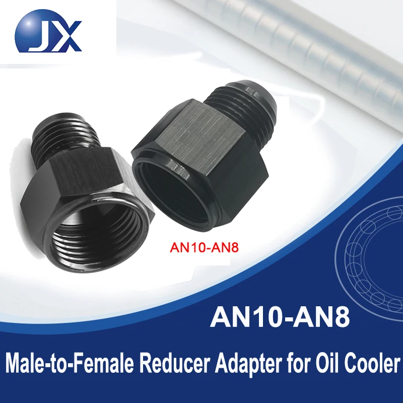 Automotive Joint Aluminum AN10 to AN8 Oil Cooler Male-to-Female Reducer Adapter
Automotive Joint Aluminum AN10 to AN8 Oil Cooler Male-to-Female Reducer Adapter