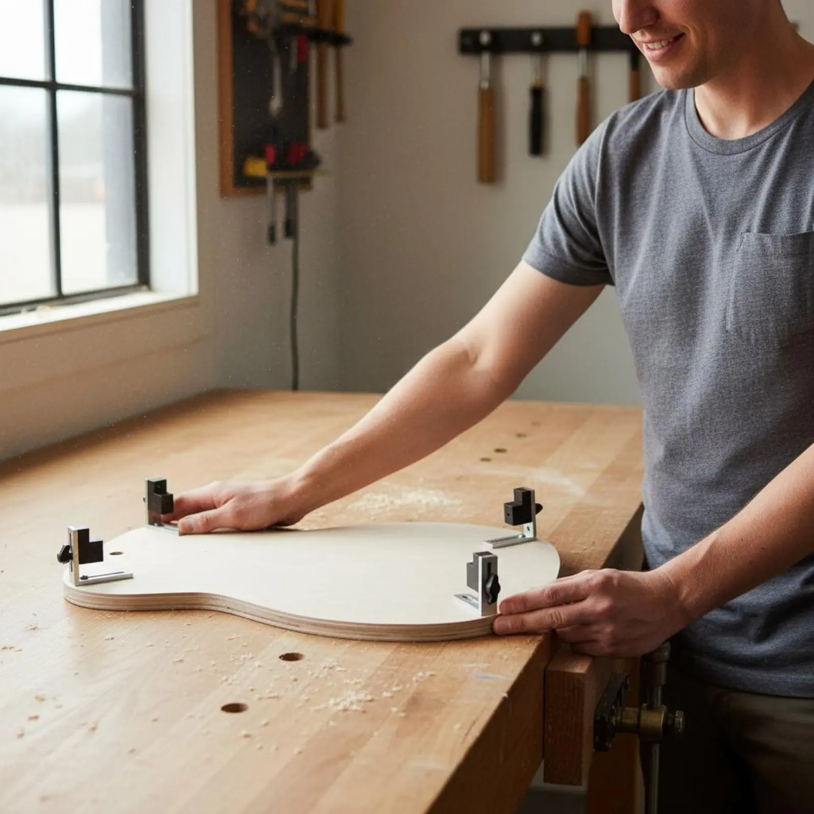 Guitar Binding Router Jig Precise Channel Cutting Binding Router Jig Shop Tool Accurate Cuts Square Ledges for Luthiers
Guitar Binding Router Jig Precise Channel Cutting Binding Router Jig Shop Tool Accurate Cuts Square Ledges for Luthiers